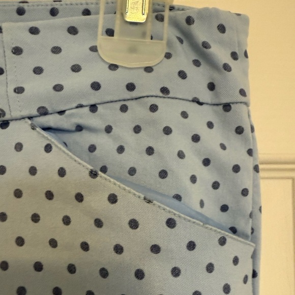 4/$20 Reitmans Light Blue Polka Dot Capri Pants- size XL - Picture 3 of 5
